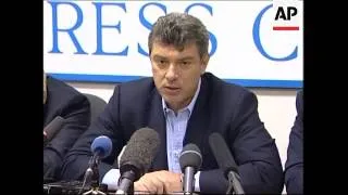 Kasparov and Nemtsov on formation of new alliance