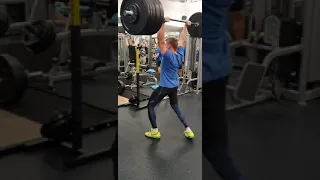 Jerk from the rack 125 kg