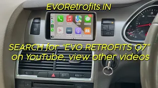 EVO FIT: Carplay MMI connection for iPhone on Apple Carplay MMI Interface Upgrade on AUDI Q7 4L