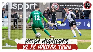 MATCH HIGHLIGHTS: Maidenhead United 1-0 FC Halifax Town