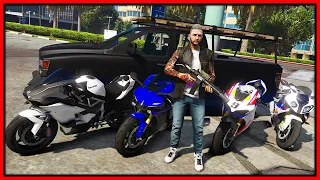 GTA 5 Roleplay - selling stolen bikes to cops | RedlineRP