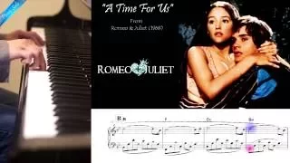 "A Time For Us" - Romeo & Juliet Piano solo cover