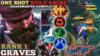 GRAVES BRUTAL ONE SHOT OP DAMAGE! META BUILD ABUSE  - TOP 1 GLOBAL GRAVES BY LEO17  - WILD RIFT