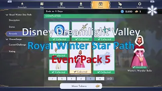 Disney Dreamlight Valley Royal Winter Star Path Event Pack 5