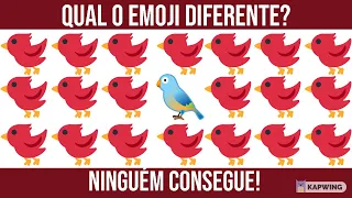 NOVO qual é o emoji diferente - encontre o emoji diferente em 30 segundos! #acheoerro #topemoji