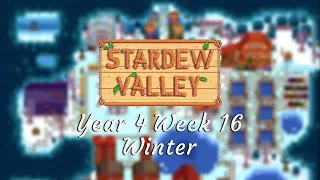 Stardew Valley Year 4 Week 16 (Winter) - Relaxing Gameplay | Longplay | No Commentary