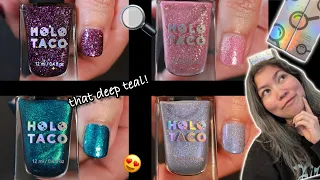 Uncovering the secrets of nail polish 🕵️ | HoloTaco Shimmering Secrets Swatch and Review 💅