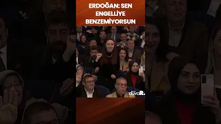 Erdoğan'dan engelli öğretmene: Sen engelliye benzemiyorsun #shorts