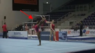 Simone Biles Sticks Layout Full Out, Day 2 Training - Jesolo 2015