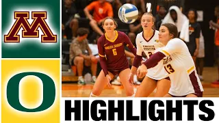 Minnesota vs #6 Oregon Highlights | NCAA Women's Volleyball | 2023 College Volleyball