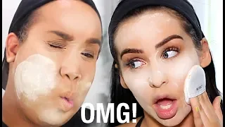 I TRIED FOLLOWING A PATRICKSTARRR MAKEUP TUTORIAL!