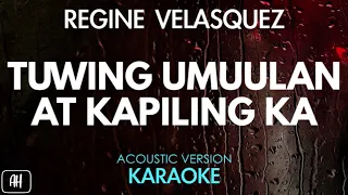 Regine Velasquez - Tuwing Umuulan At Kapling Ka(Karaoke/Acoustic Version)