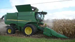 Harvest 2020 Chasing - John Deere S680 - 9230 Tractor - Killbros 1950 - Corn Harvesting - Fulton