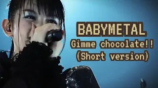 Babymetal Gimme Chocolate!! (short version)