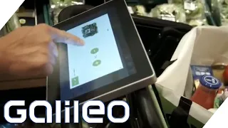 Einkaufen der Zukunft?! Einkaufswagen mit Scanner, Tablet und Kasse | Galileo | ProSieben