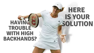 How to control high balls to the backhand