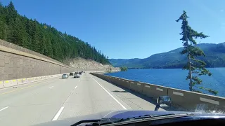 Nice cruising the I90 along the Keechelus Lake WA