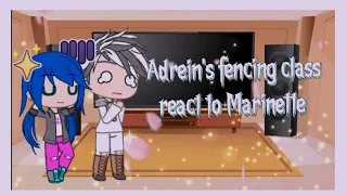 🍸Adrien's fencing class react to Marinette😏[] 🍡4k+special🍡[]Not Orginal💨[]Anime name ~ intro Bakuten