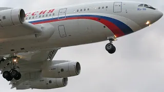 The wind is not a hindrance to him. 16-year-old silt-96-300 - approach to Vnukovo (Full version)