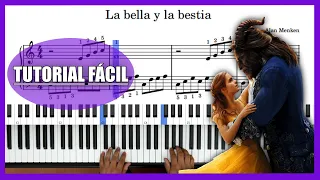 🎹 LA BELLA Y LA BESTIA: tutorial para ✅ PIANO FÁCIL ✅