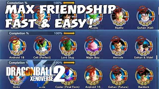 Max Out Mentor Friendship Fast & Easy | Dragon Ball Xenoverse 2 |