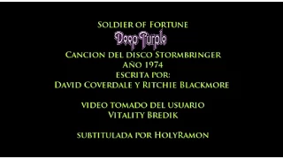 Deep Purple Soldier Of Fortune Sub en Español