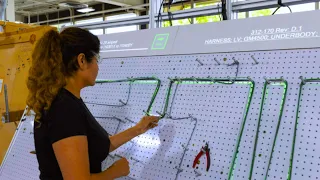 Wire Harness Assembly with Projected Augmented Reality Work Instructions