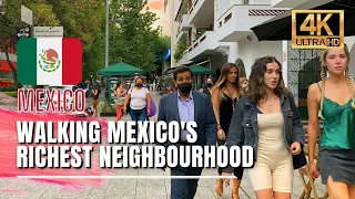 Mexico City Walking Tour 🇲🇽 Polanco Mexico City Luxury Neighbourhood [4K HDR / 60fps]