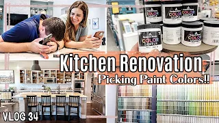 VLOG 34 | PICKING CABINET PAINT COLORS FOR OUR KITCHEN RENOVATION :: Makeover Behind the Scenes