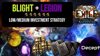 Path of Exile: Blight and Legion - A Low/Medium Cost Investment Mapping Strategy To Print Divines