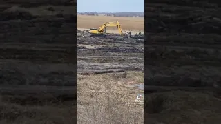 Russian tanks stuck in mud on the border with Ukraine Feb 10 2022