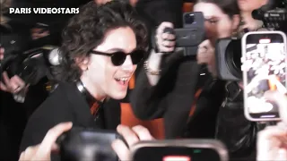 Timothee Chalamet with fans on the DUNE 2 red carpet @ Paris 12 february 2024 - avant premiere