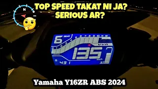 Yamaha Y16ZR ABS 2024 Malaysia | KECERAHAN LAMPU & TOP SPEED | GPS |