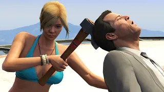 GTA V PC Tracey Kills Michael (Editor Rockstar Movie Cinematic Short Film)