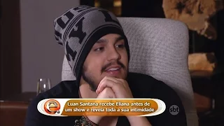 Matéria exibida no programa da Eliana, mostrando a rotina do Luan Santana.