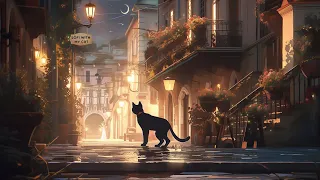 Lofi With My Cat || Cat & Meteor Shower 🐈‍⬛🌠 Lofi Vibes ~ Lofi Mix 🎶🎵 Tell me what is your wish?