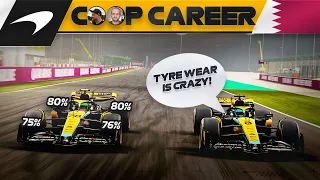 HORRIFIC TYRE WEAR - F1 23 Co-Op Career Qatar Grand Prix
