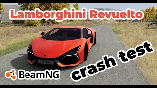 BeamNG – Lamborghini Revuelto Crash Test 💥🚗