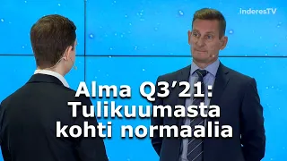 Alma Q3’21: Tulikuumasta kohti normaalia