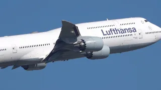 Some heavy takeoffs and landings from Frankfurt (hot day 💥 2/2).