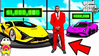 Franklin Upgrading LUXURY SUPER CARS SHOWROOM in GTA 5 | SHINCHAN and CHOP