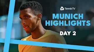 Auger-Aliassime Battles Marterer; Garin, Hanfmann & More In Action | Munich 2024 Day 2 Highlights