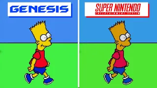 Virtual Bart (1994) Genesis vs SNES [Which One is Better?]