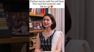 Hania' s new interview She talking about Farhan Saeed ❤️ #farhansaeed #merehumsafar #haniaamir