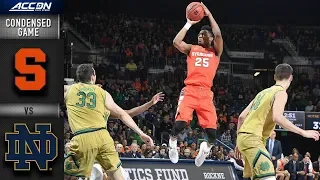 Syracuse vs. Notre Dame - Condensed Game | 2018-19 ACC Basketball