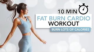 10 MIN FAT BURN CARDIO WORKOUT | Lose Weight & Get Fit | Eylem Abaci