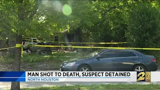 Man shot to death suspect detained