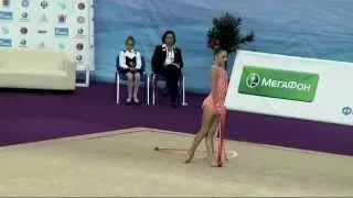 Melitina Staniouta, BLR, ribbon, Мелитина Станюта. Final, Sankt-Peterburg, Russia, 18 August 2013