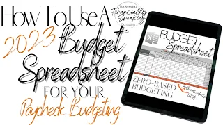 2023 EXCEL BUDGET SPREADSHEET | Paycheck Budget | Step-By-Step Tutorial | FINANCIALLY SPEAKING