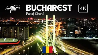 [4K] Bucharest Nights: A Bird's Eye View of the City's Midnight Beauty